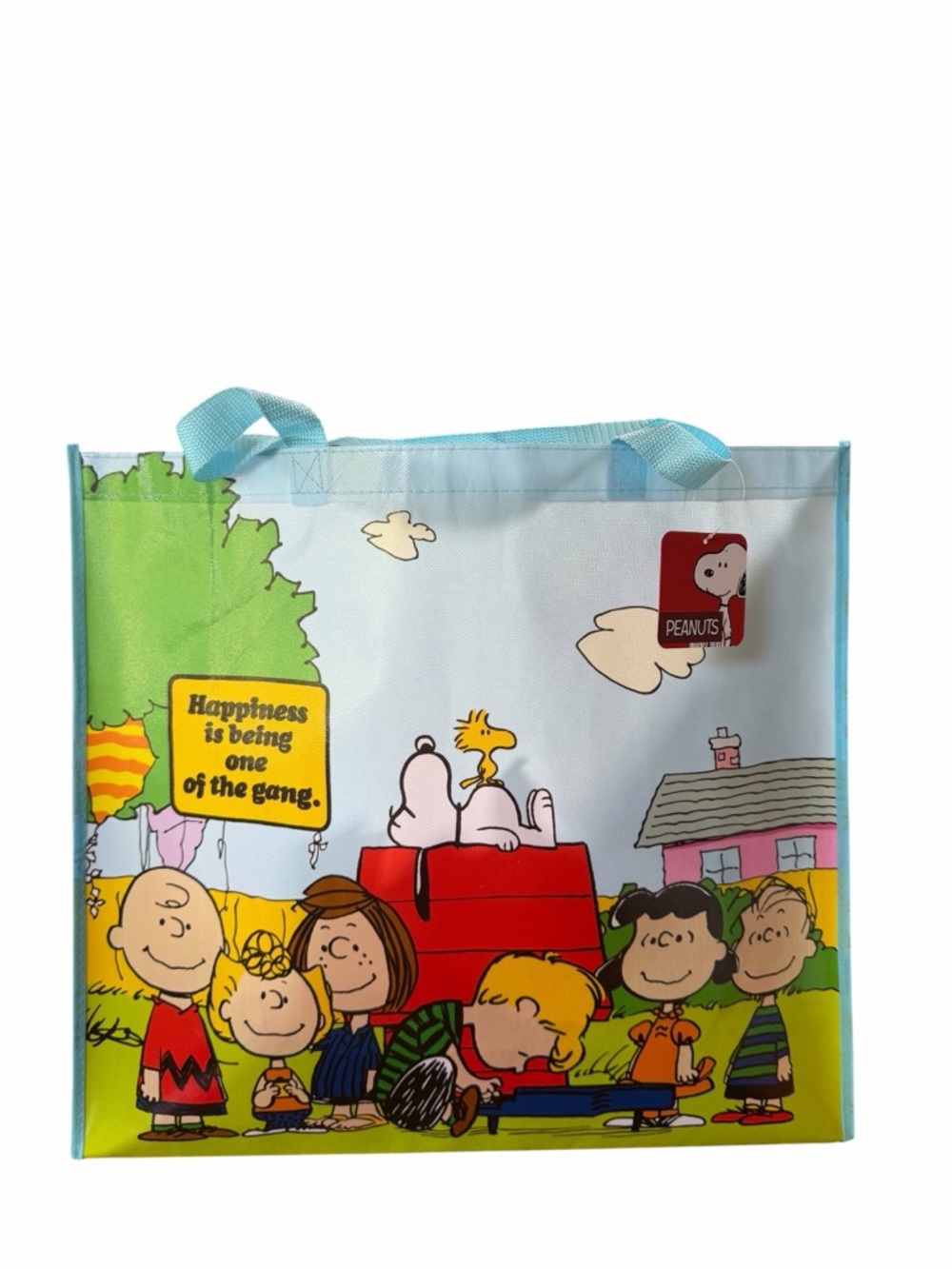 Peanuts Happiness Is Being One Of The Gang Reuseable Tote Bag Snoopy Woodstock - Picture 3 of 8